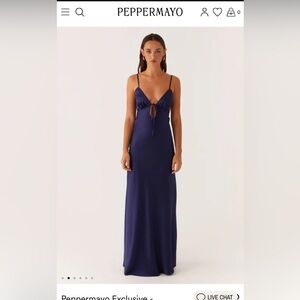 Peppermayo Deep Blue Maxi Dress